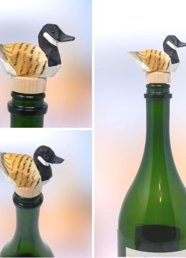 Canada Goose Wine Stopper Bird Handmade Reusable Bottle Plug Saver Cap Sealer Decor Unique Accessory