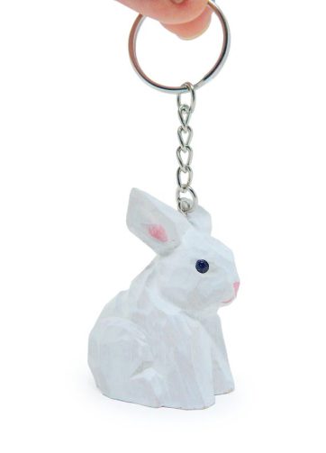 Rabbit Keychain Ring Hook Clip Charm